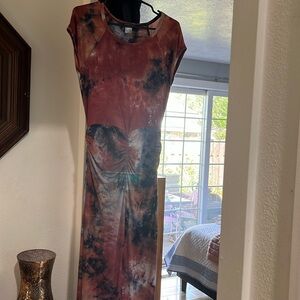 Multi color body con stretch dress